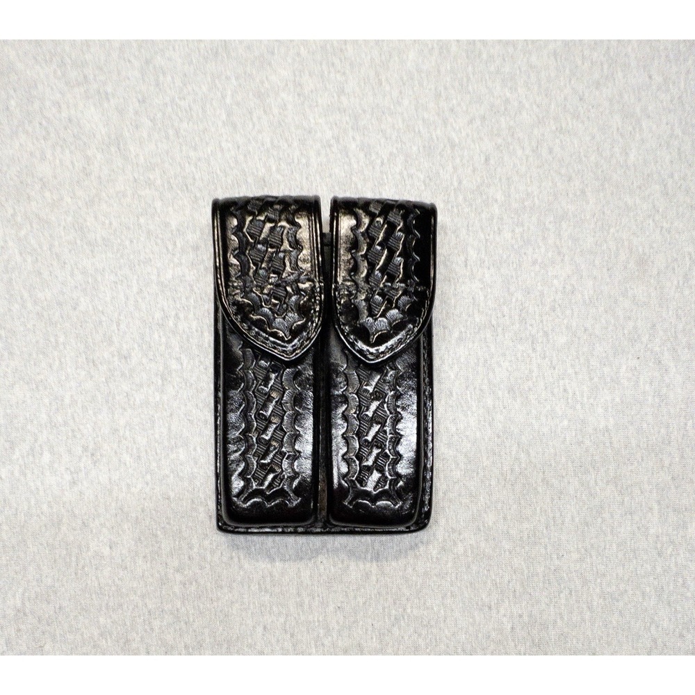 Safariland 77V Double Pistol Mag Pouch BASKETWEAVE Holster 45 Auto S&W 39